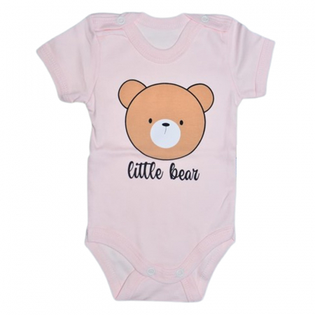 Îmbrăcăminte fete - Body cu maneca scurta, pentru fete, Mini Junior 2118UR, Roz