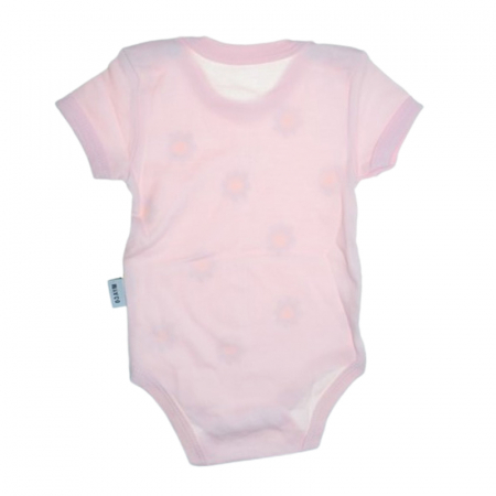 Body cu maneca scurta, pentru fete, Mini Junior 2119FR, Roz [1]