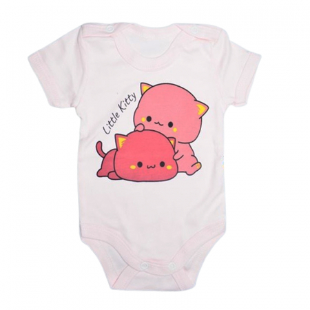 Îmbrăcăminte fete - Body cu maneca scurta, pentru fete, Mini Junior 2119LKR, Roz