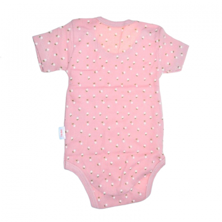 Body cu maneca scurta pentru fete Mini Junior 2605TK-1, Roz [1]