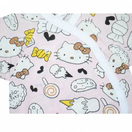 Body cu maneca scurta pentru fete Mini Junior BDY4, Roz [2]