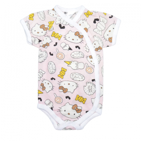 Îmbrăcăminte fete - Body cu maneca scurta pentru fete Mini Junior BDY4, Roz