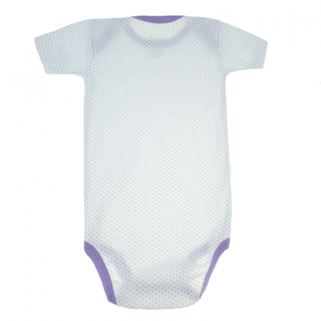 Body cu maneca scurta pentru fete Pifou Model 6 MS6M-82-88-cm, Alb [2]