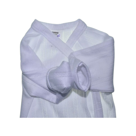 Body din bumbac, cu maneca lunga, pentru bebelusi, Mini Junior 1209A-56, Alb [1]