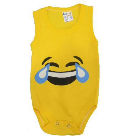 Body-uri baieti - Body fara maneci pentru copii Cantaz Baby CNT-2-62, Galben