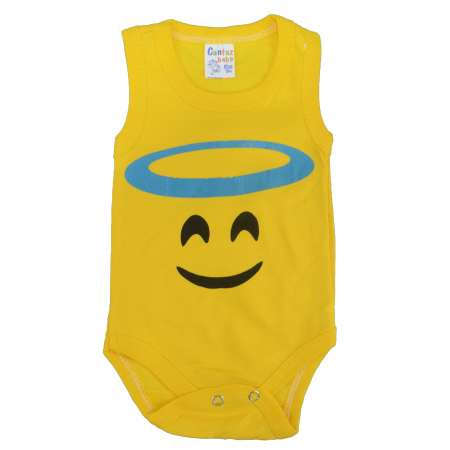 Body-uri baieti - Body fara maneci pentru copii Cantaz Baby CNT-3-62, Galben