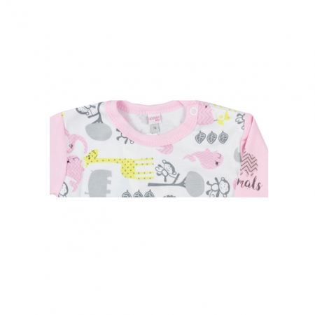 Body cu maneca lunga pentru fete Koala Zwierzyniec 06-392-74-cm, Roz [1]