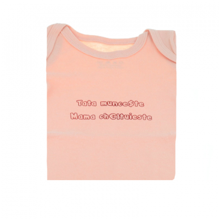 Body cu maneca lunga pentru fete Mini Bimbi BMB-03CO-86-cm, Coral [1]