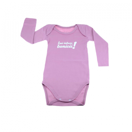 Îmbrăcăminte fete - Body cu maneca lunga pentru fete Mini Bimbi BMB-08RZ-92-cm, Roz