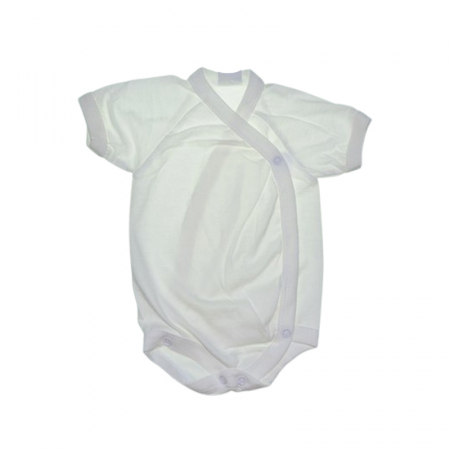 Body-uri baieti - Body petrecut, cu maneca scurta pentru copii, Mini Junior BDY1-2, Crem