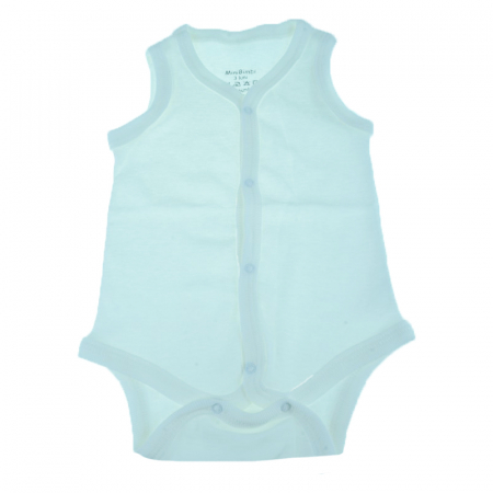 Body-uri baieti - Body tip maiou pentru copii Mini Bimbi BMB-02C-56-cm, Crem