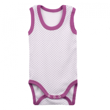 Îmbrăcăminte fete - Body tip maiou pentru fete Pifou Model Model 5M1-86-92-cm, Alb