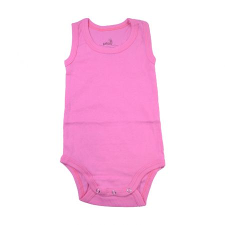 Îmbrăcăminte fete - Body tip maiou pentru fete Pifou BPP-5, Roz