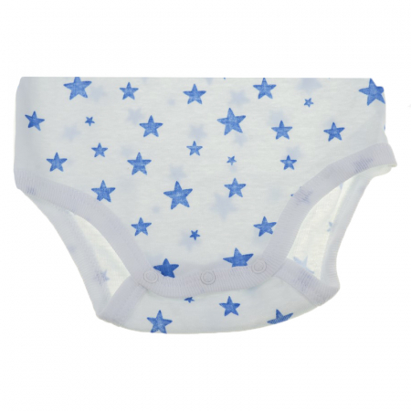 Body tip maiou pentru baieti Pifou Model 5 BFMP-2-68-cm, Alb [1]