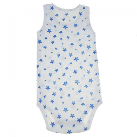 Body tip maiou pentru baieti Pifou Model 5 BFMP-2-68-cm, Alb [2]