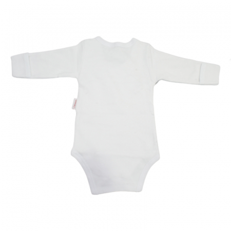 Body cu maneca lunga pentru copii Baleno BBY-5, Alb [1]