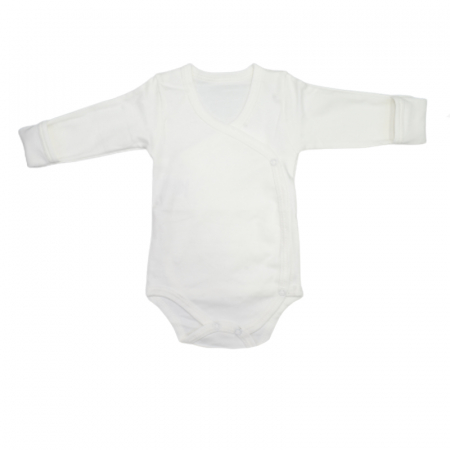 Body-uri baieti - Body cu maneca lunga pentru copii Baleno BBY-5, Alb