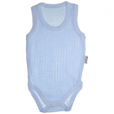 Body-uri baieti - Body tip maiou pentru baieti FINDIK 010823-2, Albastru