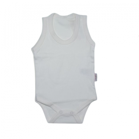 Îmbrăcăminte fete - Body tip maiou pentru copii Mini Junior BDY-MJ41, Crem