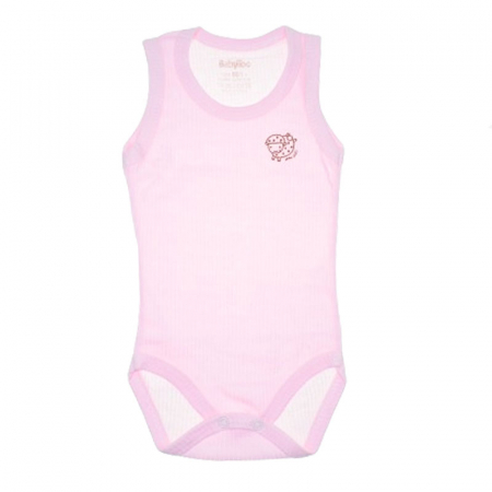 Îmbrăcăminte fete - Body tip maiou pentru fete BabyToo BDYBT-13, Roz