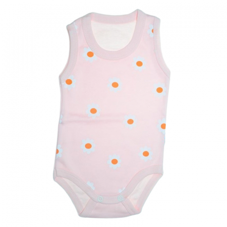 Îmbrăcăminte fete - Body tip maiou, pentru fete, Mini Junior 3118FR, Roz