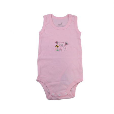 Îmbrăcăminte fete - Body tip maiou pentru fete Pifou BPP-6, Roz