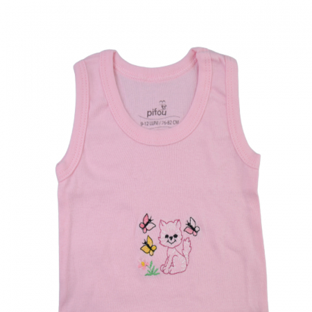 Body tip maiou pentru fete Pifou BPP-6, Roz [2]