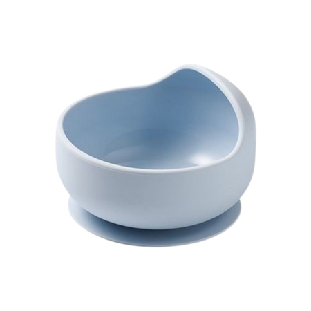 Vesela si tacamuri bebelusi - Bol din silicon cu ventuza, 12 x 7,5 cm, BabyOno 1481/01, Albastru