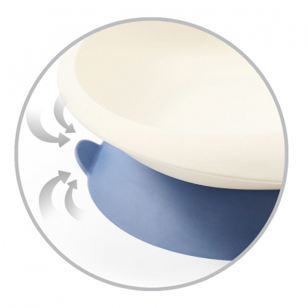 Bol pentru hrana 230 ml BabyOno 1077, Alb [3]