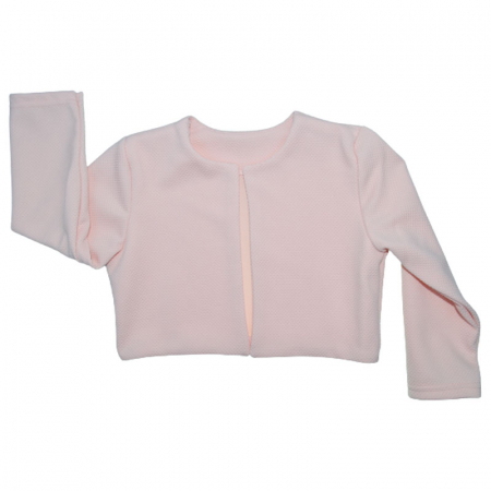 Bolero, cardigane si pulovere fete - Bolero cu maneca lunga pentru fete SNAKE 081123-1, Roz
