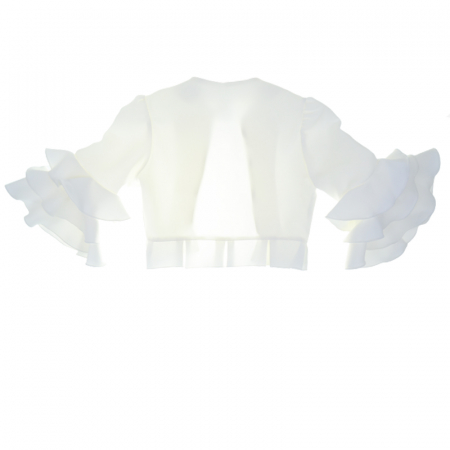 Bolero cu maneca lunga pentru fete Tylkomet TKM-2, Alb [1]