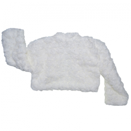 Bolero din blanita pentru fete Mini Junior BLRO2-C-98-cm, Crem [1]
