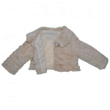 Bolero elegant din blanita pentru fete Mini Junior BLO-MJ4, Bej [2]