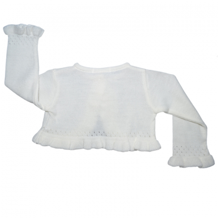 Bolero elegant pentru fete Baby Club Christopher 4785C-80-cm, Crem [1]