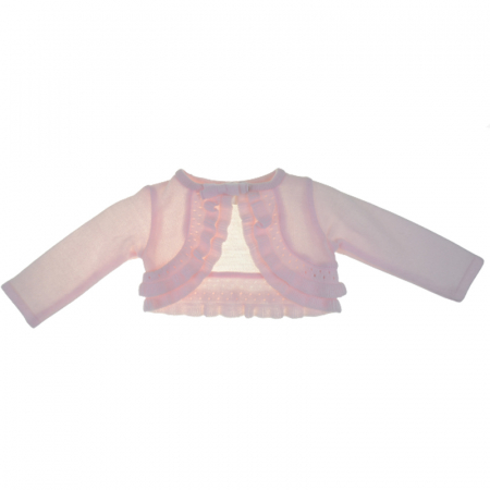 Îmbrăcăminte fete - Bolero elegant pentru fete Baby Club Christopher 5126R-68-cm, Roz