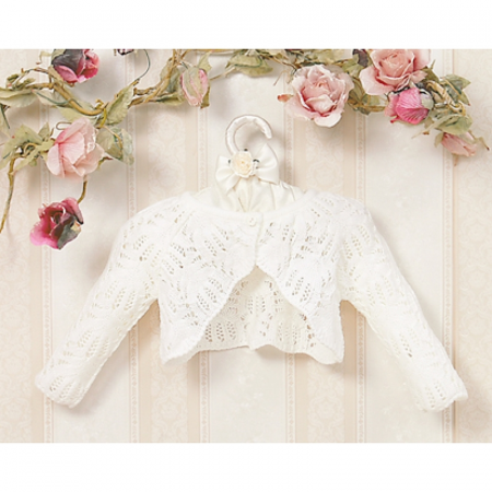 Bolero elegant pentru fete Christopher Baby Club 3870-68-cm, Alb [1]