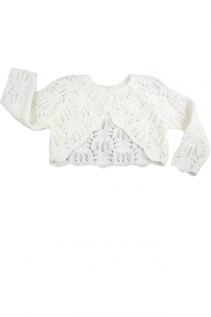 Îmbrăcăminte fete - Bolero elegant pentru fete Christopher Baby Club BFN-C1-80-cm, Crem