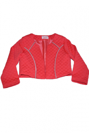 Bolero, cardigane si pulovere fete - Bolero elegant pentru fete Mariatex MRX MRX 2-128-cm, Rosu