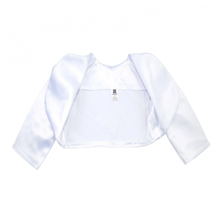 Îmbrăcăminte fete - Bolero elegant pentru fete Mini Junior BFDD-3, Alb