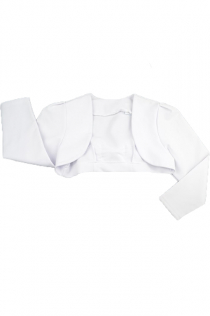 Îmbrăcăminte fete - Bolero elegant pentru fete NN BTE75-A5, Alb