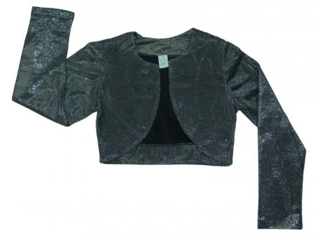 Îmbrăcăminte fete - Bolero elegant pentru fete ZIBI BON-128-cm, Gri