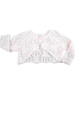 Îmbrăcăminte fete - Bolero maneca lunga pentru fete Christopher Baby Club BFN-R3-62-cm, Roz