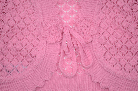 Bolero maneca lunga pentru fete Mini Junior BTE74-98-cm, Roz [1]