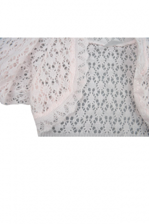 Bolero maneca lunga pentru fete SZAFA BFN-R2-62-cm, Roz [1]