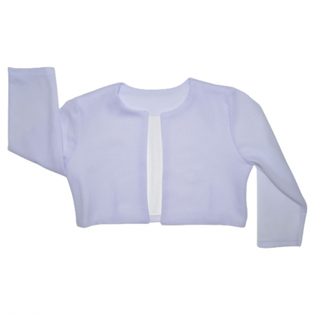 Bolero, cardigane si pulovere fete - Bolero cu maneca lunga pentru fete SNAKE 081123, Alb