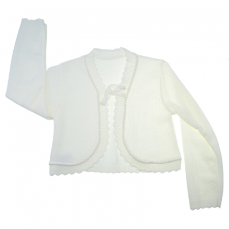 Îmbrăcăminte fete - Bolero pentru fete Mini Junior BO54328, Crem