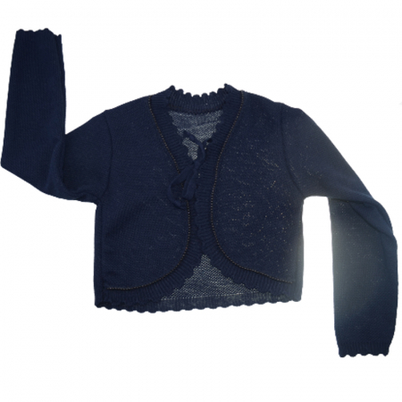 Bolero, cardigane si pulovere fete - Bolero pentru fete Mini Junior BO54331, Bleumarin