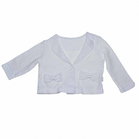 Îmbrăcăminte fete - Bolero pentru fete Mini Junior  2605BE,  Alb