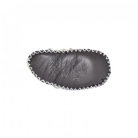 Botosei din piele, imblaniti pentru bebelusi, Mini Junior, BTSBBMJ-1, Negru [4]