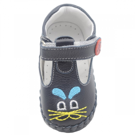 Pantofi din piele pentru baieti Small Foot SMFT10B-18, Bleumarin [1]